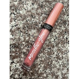 Victoria's Secret Metallic Glow Lip Shine Gloss Rose Gold New & Sealed