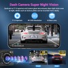 Dash Cam Front and Rear, 4K Dash Cam WiFi/APP Control
