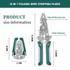 18 in 1 Foldable Wire Stripper,wire strippers foldable cable cutters,