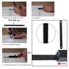 Grey Aluminium Alloy Solid Slide Latch Bolt Heavy Duty Thickened