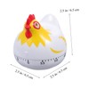 BIUDECO 1pc Lovely Chicken Countdown Timer Cute Mechanical Cooking Timer