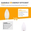 TOKCON Frosted E12 LED Candle Light Bulbs 25W Equivalent- 2W