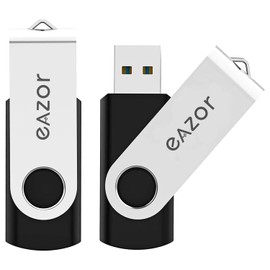 EAZOR 128GB 64 GB 4GB Flash Drive USB Flash Drive Thumb Drive 5 Pack 2 Pack 20 Pack USB Memory Stick USB Drives for Data Storage (64GB2.0 * 2Packs)
