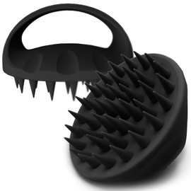 Ithyes Scalp Massage Brush Shampoo Brush for Men Women Scalp Brush Head Spa Hand Pro Scalp Brush Head Massage (Black) 1pcs