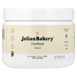 Julian Bakery Pure Monk | v25% Monk Fruit Extract | Sweetener | Sugar Free | 3.5oz | 100 Servings