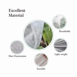 Agfabric Agfabric Plant Covers Freeze Protection 10'x25' 1.2oz Floating Row Cover Garden Plant Cover Freeze Cloths for Plants Winter Frost Protection,White