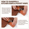 Rolling Knife Sharpener Kit,Knife Sharpener Tool,15 & 20 Degree Sharpening