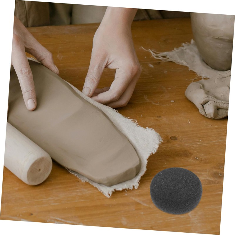 TEHAUX 2pcs Pottery Sponges for Artists Soft Clay Sponges for