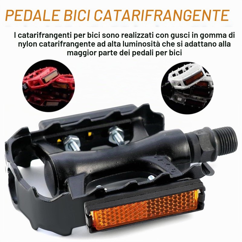 Bangbobi 10 Pezzi Catarifrangenti per Biciclette, Pellicola Riflettente per Pedali,