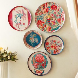RITUALISTIC Birds of Paradise Wall Plates- Set of 5 |Home Decor | Painting | Divine | Intricate Designs