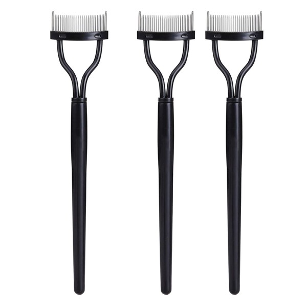 WANGCL 3 Pieces Eyelash Comb Curlers with Comb Cover Bow