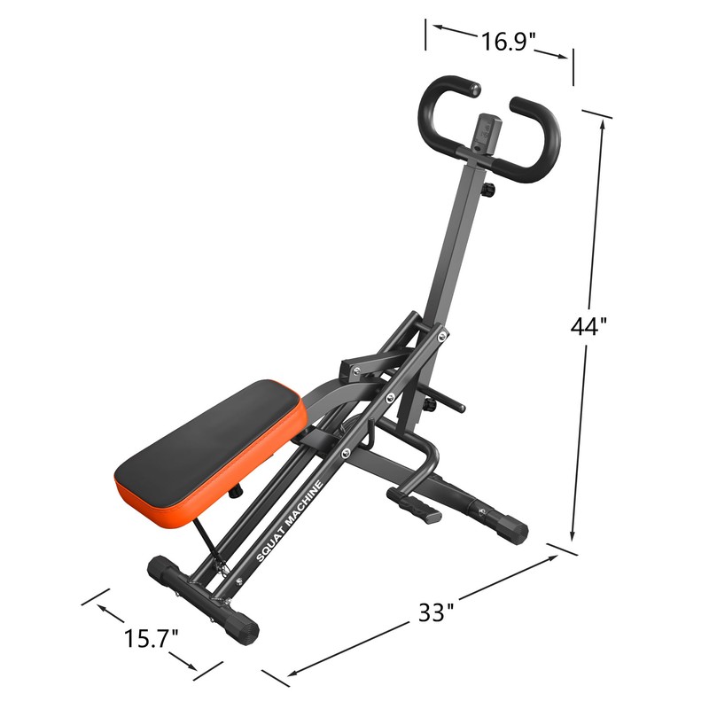 SogesGame Squat Machine for Home, 2 in 1 Squat Rowing