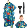 AYBUY Kids Hairdressing Gown Barbers Cape, Green Dinosaur Cutting Gowns