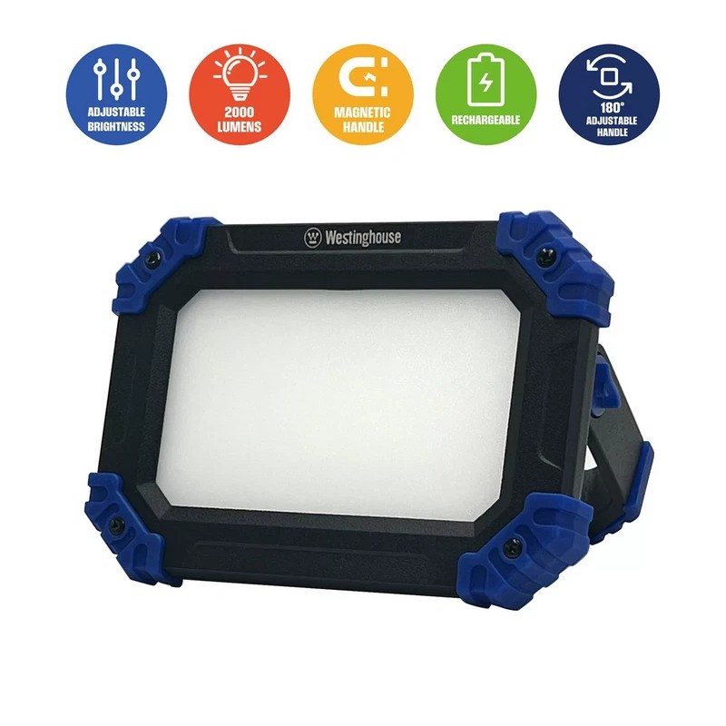 Westinghouse 2000 Lumen LED Rechargeable Portable Work Light (Set of