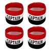 PATIKIL Captain's Armband, 4 Pack Elastic Arm Band for Soccer