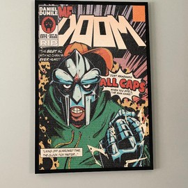MF-Doom-Vintage-Music-Poster Decor Artwork Ornaments Decoration Artistic Wall - Size: 11x17 inches