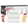 Suteck Small Yogurt Jars with Lids 6oz, 8 Pcs Reusable