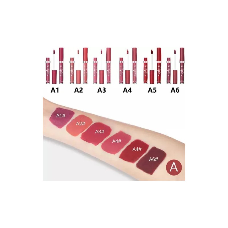 Set de 6 labiales Handaiyan Z Lápiz Labial color rosa