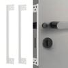 MOSECYOU Door Gap Cover Plates, Door Latch Guard Plates, Outswing