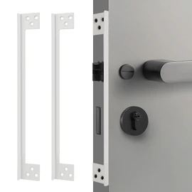 MOSECYOU Door Gap Cover Plates, Door Latch Guard Plates, Outswing Door Extra Security, Latch Shield Protector (11 in. - 2pack)