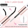 Miuffue Eyelash Glue, Lash Bond and Seal, Latex-Free Lash Glue