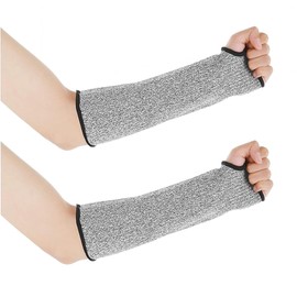 Lahviuu Cut Resistant Sleeves, 1 Pair Sleeve Protectors with Thumb Hole, Heat Resistant Sleeve Protection, Cut Resistant Arm Warmers, Forearm Protection, Arm Sleeves, Cut Protection, Arm Protection,