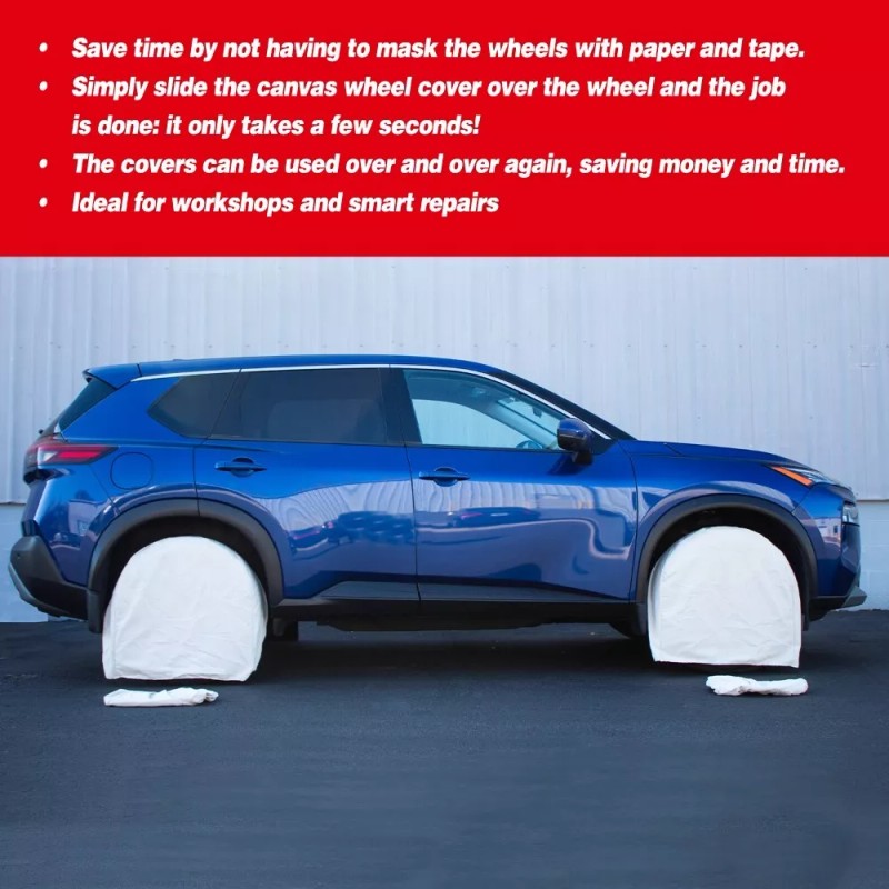 LAUCO Canvas Wheel Tire Covers Set of 4 Suitable for