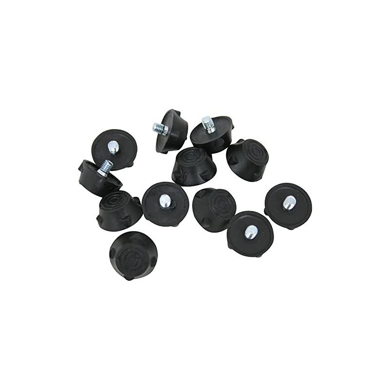 Precision Ultra Flat Rubber Football Studs Set of 12 -