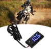 Universal LCD Motorcycle Voltmeter Ultra Thin Waterproof Voltmeter with Left