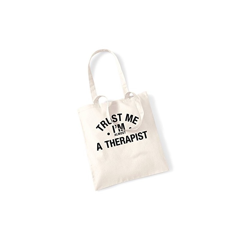 Flox Creative Trust me I'm almost a therapist tote bag