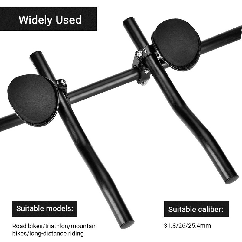 Rest Handlebar, Aero-Bar for Road Mountain Bike, Aluminum Alloy Handlebar