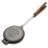 ROME Chuckwagon Cast Iron Waffle Iron For BBQ Grill and
