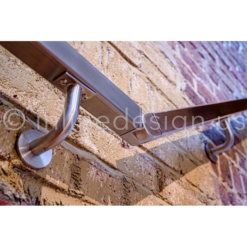 Handrail Bracket Stainless Steel 316 Redshift Quasar (Satin Stainless Steel)