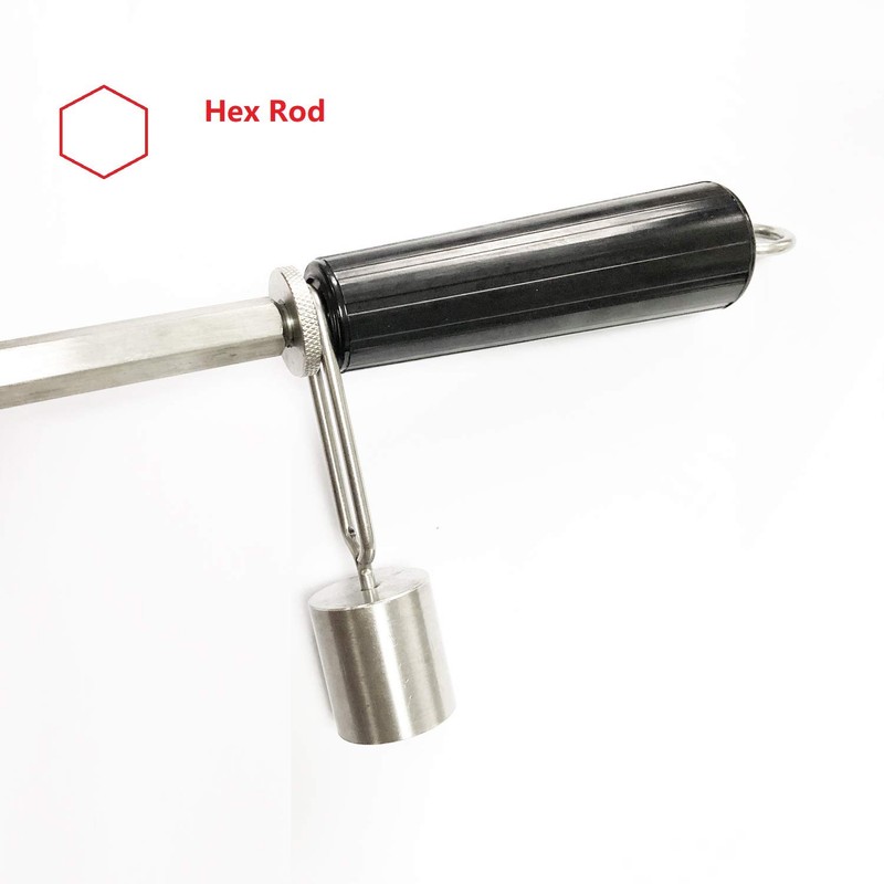 GRILLJOB Heavy Duty Stainless Steel 304 Grill Rotisserie Spit Rod