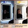 LED Bathroom Mirror, 16 x 24 Inch Anti-Fog Bathroom Mirror