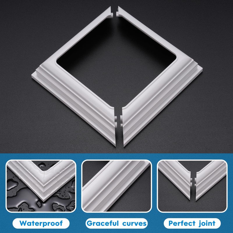 Canomo 4" x 4" Vinyl Post Skirts, Split Style Fence