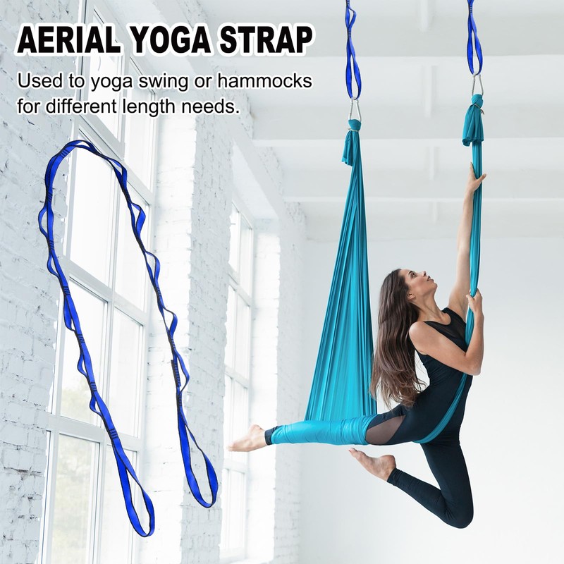 PATIKIL 22KN Adjustable Daisy Chain Yoga Extend Belt 1.8M, 2