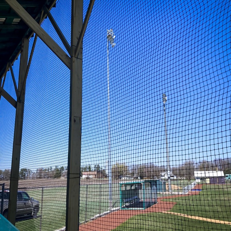 #36 Twisted Knotted Nylon Baseball Backstop Net, 10' x 10'