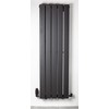 Team Controls Matt Black Corner TRV Thermostatic Radiator Valves Angled