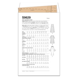 Simplicity Misses' and Women's Costumes Sewing Pattern Kit, Code S9629, Sizes 10-12-14-16-18, Multicolor