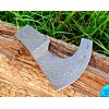 DAMASCUS CUSTOM MADE HAND FORGED DAMASCUS STEEL AXE HEAD HATCHET