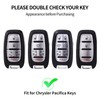 T-carbon Real Glass Fiber Key fob Cover Compatible with Chrysler