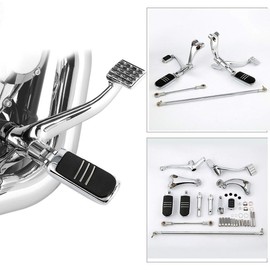 TCT-MT Forward Controls Pegs Levers Linkages Fit for Harley Sportster 883 Low(XL883L) 2005-2010; Sportster 1200 Custom (XL1200C) 2004-2013 Chrome