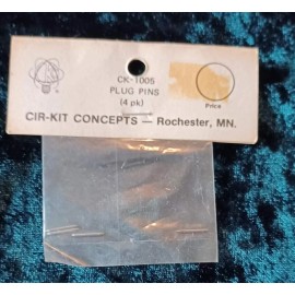Cir-Kit Concepts VINTAGE PLUG PINS (4 PACK) FOR MINIATURE DOLLHOUSE--Cir