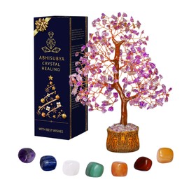 Amethyst Crystal Tree - Money Tree Feng Shui - Tree of Life Decor - Gemstone Tree - Crystal Home Decor - Gem Stones and Crystals - Spiritual Gifts