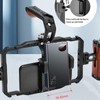 Aluminum Alloy Detachable Dual Wooden Handles Phone Cage for Cellphone