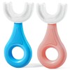 YOTEE U-Shaped Toothbrush Kids 2 PCS - Toddler Toothbrush with