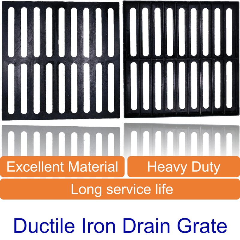 DuuMuut Cast Iron Drain Grate, 18x18 Outdoor Drain Cover, B