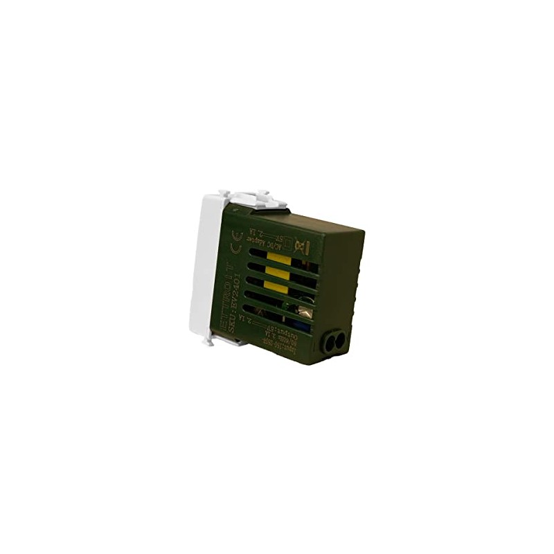 LEDLUX LL511W USB Charging Module 5V 2.1A Compatible with Vimar