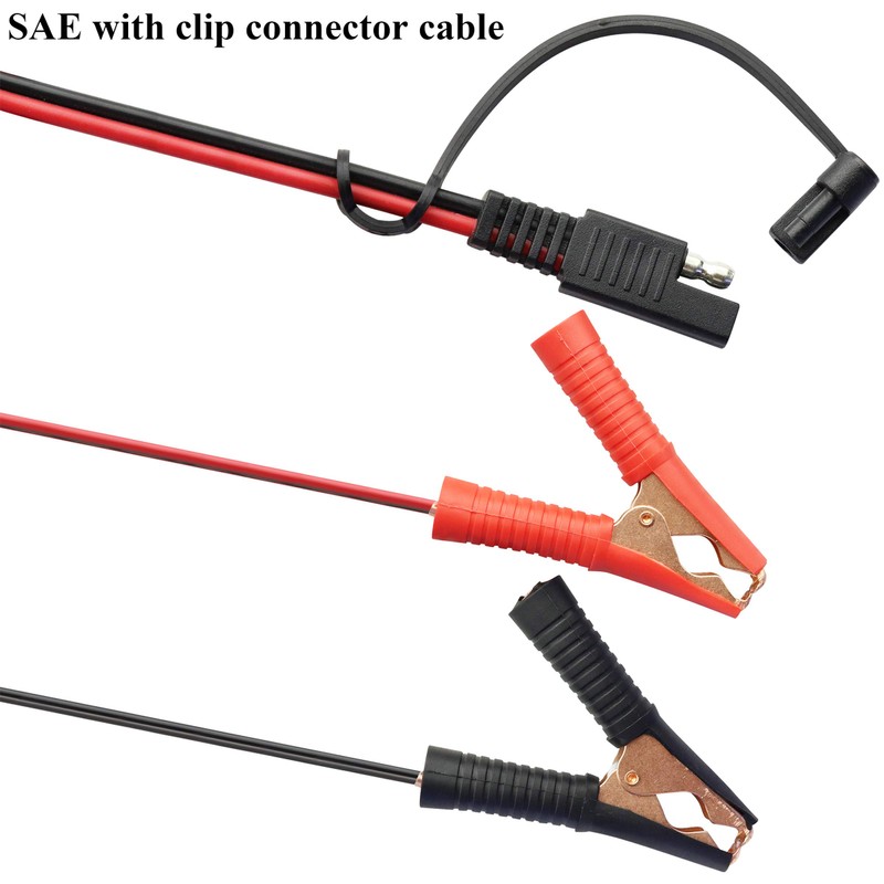AAOTOKK Crocodile Clip Cable 16 AWG Wire Harness SAE to